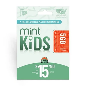 Mint Mobile Kids 3 Month 5GB/mo Plan SIM Kit - Picture 1 of 3