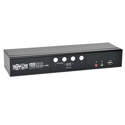 Tripp Lite 4-port Dvi Dual-link / Usb Kvm Switch W/ Audio And Cables - 4 - Image 1 of 4
