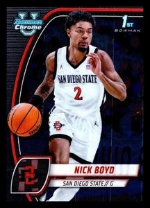 2025 Topps Bowman Chrome Basketball 1° Bowman Nick Boyd #73 - Foto 1 di 2