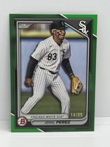 2024 Bowman Draft - Jeral Perez #BD-154 Green /99 (RC) - Picture 1 of 2
