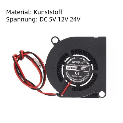 30mm 40mm 50mm Axial Radial Silent DC 5V 12V 24V Gehäuselüfter Radiallüfter - Bild 1 von 4