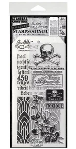 Stampers Anonymous Tim Holtz Halloween Stamp & Stencil Sets - Picture 1 of 2