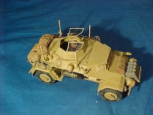 Vintage WWII GERMAN Army SCOUT ARMORED CAR Built MODEL KIT For DIORAMA - Bild 1 von 2