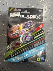 Beyblade X Beat Tyranno 4-70Q & Knife Shinob 4-80HN Battle Top Set (Read Below) - Picture 1 of 3