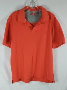 IZOD Herren Poloshirt Large Kurzarm Orange Pullover Kragen Gebraucht - Bild 1 von 7