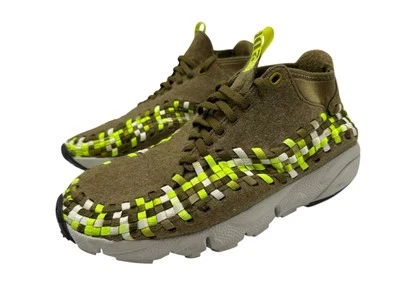 NIKE AIR FOOTSCAPE WOVEN CHUKKA 443686 203 VOLT WOOL RARE 2012 RELEASE US 9.5 - Image 1 of 4