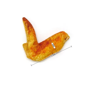 Pet Dog Plush Canvas Toy Simulation Food Chew Squeak Toys Chicken Wing Cat Plush - Picture 1 of 2