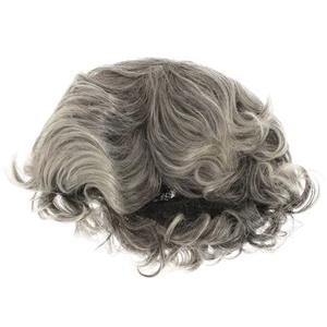 Perücke Kopfbedeckung kurz grau Perücken Mann Kind graue Haare für Damen Kostüme älter - Bild 1 von 12