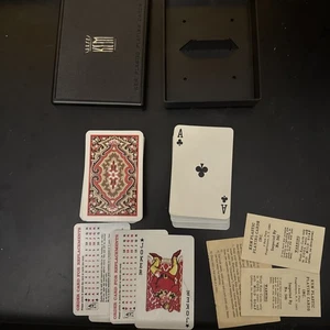 Vintage KEM Paisley Spielkarten 2 komplette Decks mit Servicekarte & Jokern - Bild 1 von 6