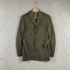 US Military Army Jacket 37R Gabardine Wool Blend Cavalier Uniform Vtg - Picture 1 of 8