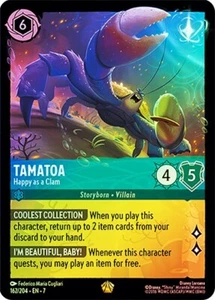 Cold Foil TAMATOA HAPPY AS A CLAM 1x Rare Disney Lorcana NM - Picture 1 of 1