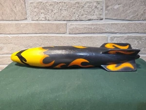 Vintage SwimWays Toypedo Gliding Underwater Torpedo Pool Toy 11.5" Flames HTF - Picture 1 of 8
