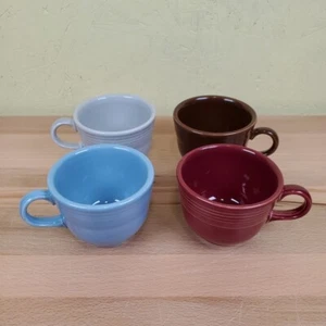 Menge 4 - Homer Laughlin China Co. Fiesta Ware Tassen Erdtöne 3,5 Zoll Durchmesser - Bild 1 von 19