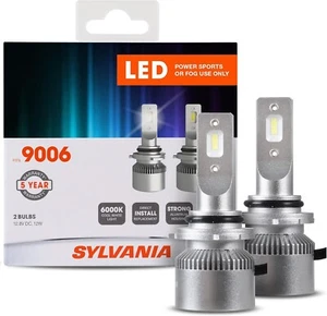 Sylvania 9006 LED Headlight Bulbs for Powersports / Fog Light Use 6000K 2PC NEW! - Picture 1 of 10