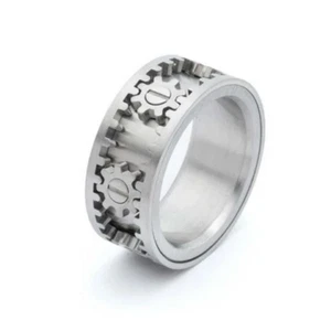 Kinekt Design Gear Ring - Stainless Steel - Original - Brand New - Picture 1 of 4