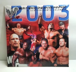 WWE 2003 Sixteen Mo Kalender mit kultigen Wrestlern & auffälligen Grafiken VERSIEGELT - Bild 1 von 4