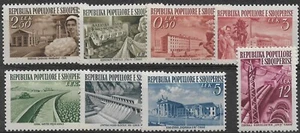 (8) ALBANIA - 1953 INDUSTRIES SET OF EIGHT. SCOTT 491-498. MNH - Picture 1 of 1