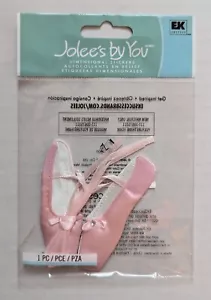 Jolee's rosa Ballett Tanz Hausschuhe Scrapbooking Verzierung - Bild 1 von 2