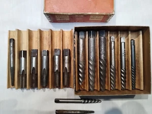 Vintage VERMONT TAPS 1/2-13 NO. 3112 BOX OF 12 Plus 3 other smaller ones inside - Picture 1 of 10