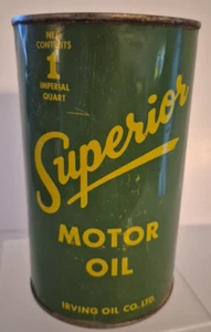Superior Motor Oil Irving Oil Bilingual 1qt Can - Picture 1 of 6