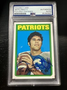 2012 Topps Reprint Jim Plunkett Auto Autograph Signed Card Rare PSA - Picture 1 of 2