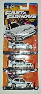 HOT WHEELS Fast And Furious Volkswagen Jetta Mk3 Hw Decades Of Fast 1:64 NEW X 3 - Picture 1 of 1