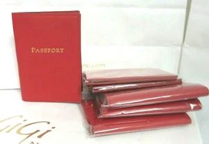 Harrods of London Passport Holder Case Hülle Leder Neu Rot - Bild 1 von 4