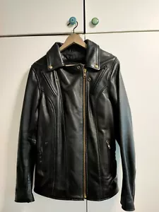 Chaqueta de Cuero Fox Creek L NUEVA Chaqueta de Cuero Motociclista Harley - Imagen 1 de 4