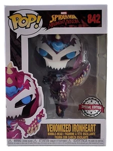 Funko POP! Marvel #842 Spider-Man Venomized Ironheart (SPEC. ED.), In Protector - Picture 1 of 9