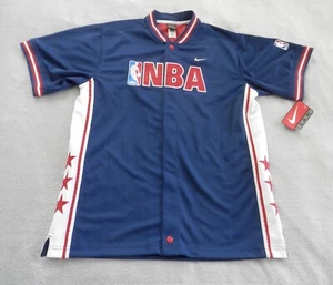 Nike VINTAGE NBA ALL SHOOTING Shirt Jersey SHORT SLEEVE Jacket YOUTHS sz L 16-18 - Picture 1 of 16