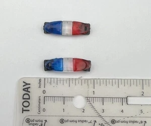 2 Pack 1/43 Blue Red Federal Signal Arjent Lightbar For O Scale Police Sheriff - Picture 1 of 1