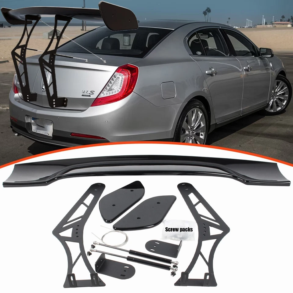 ADJUSTABLE GT RACING SPOILER WING CHASSIS MOUNT KIT FIT FOR LINCOLN MKS 13-16 - Image 1 of 4