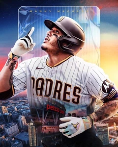 Foto de béisbol Manny Machado Player Collage San Diego Padres 8x10 MLB - Imagen 1 de 1