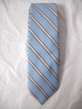 Claybrooke Men Short Polyester Silk Necktie Blue Pink Black Grey 55 1/2" READ
