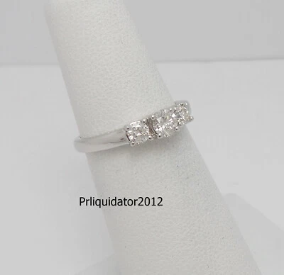 1/2CT Natural Diamond Solitaire Engagement Wedding Bridal Ring 14K White Gold - Image 1 of 4