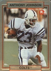 1990 Action Packed Rookie Update Football Card #11 Anthony Johnson RC