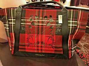 Victoria's Secret Plaid Tote Red & Black Bag BRAND NEW TAGS RRP£49 - Picture 1 of 2