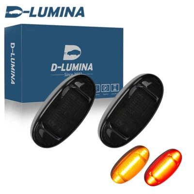 4PC Smoked LED Side Marker Lamps for 2011-2022 Ford F250 F350 F450 - Image 1 of 4