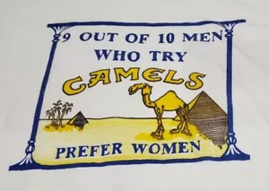 VINTAGE CAMELS CAMEL NOVELTY T SHIRT - Picture 1 of 5