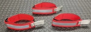 Fire Hose Bundle Straps Reflective Denver Load/High Rise 31 inch Red/Silver - Afbeelding 1 van 12