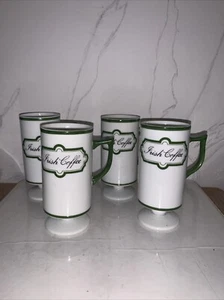 Tazas de café irlandesas vintage con patas (juego de 4) perilla Japón - Imagen 1 de 6