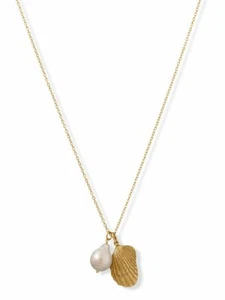 Collar de perlas barrocas de agua dulce chapado en oro de 14 K... - Imagen 1 de 1
