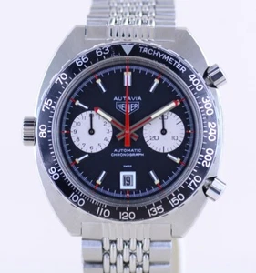 Heuer Uhr Autavia Viceroy Chronograph Vintage Automatic Cal 12 Klassiker B+P - Bild 1 von 17