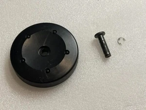 Bissell 1695 Power Carpet Cleaner REPLACEMENT Rear Wheel 4-1/2" w Spindle/Clip - Picture 1 of 9