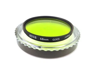 HOYA Japan G(X0) Yellow Green 58mm Glass Filter with Hoya Case - Picture 1 of 1