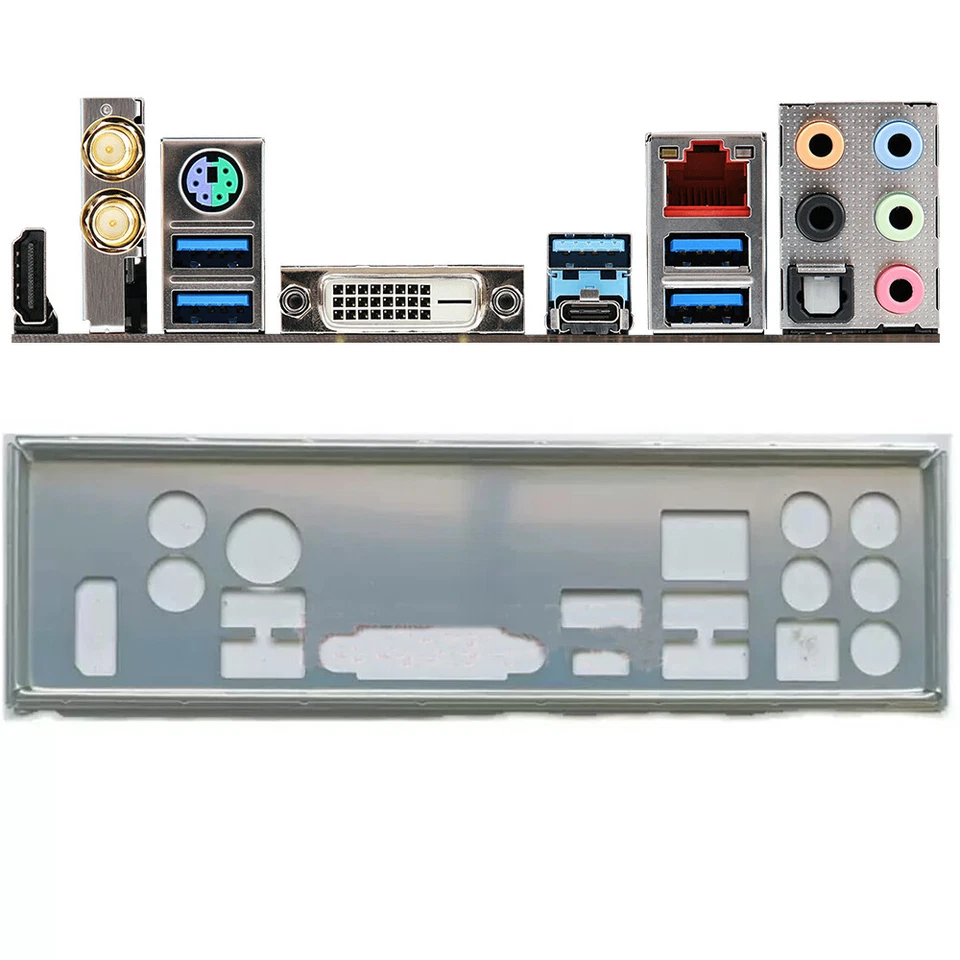 For ASRock Z390 Phantom Gaming SLI/ac I/O Shield BackPlate Blende Bracket - Image 1 of 1