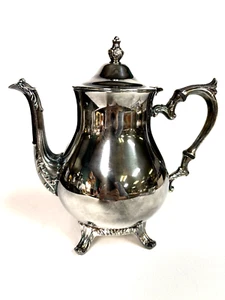 LS Co. Tea / Coffee Pot Silverplated 9" Tall - Picture 1 of 10
