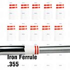 QHALEN Golf Iron Ferrule .355 Taper Tip and Wedge Golf Ferrule Red Trim Rings