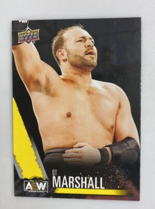 QT Marshall #10AEW Upper Deck Yellow Parallel Trading Card Jazwares Wrestling - Picture 1 of 2