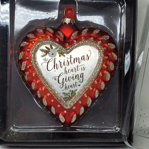 The Christmas Heart Relationship Ornament Demdaco The Mercantile Collection - Picture 1 of 4